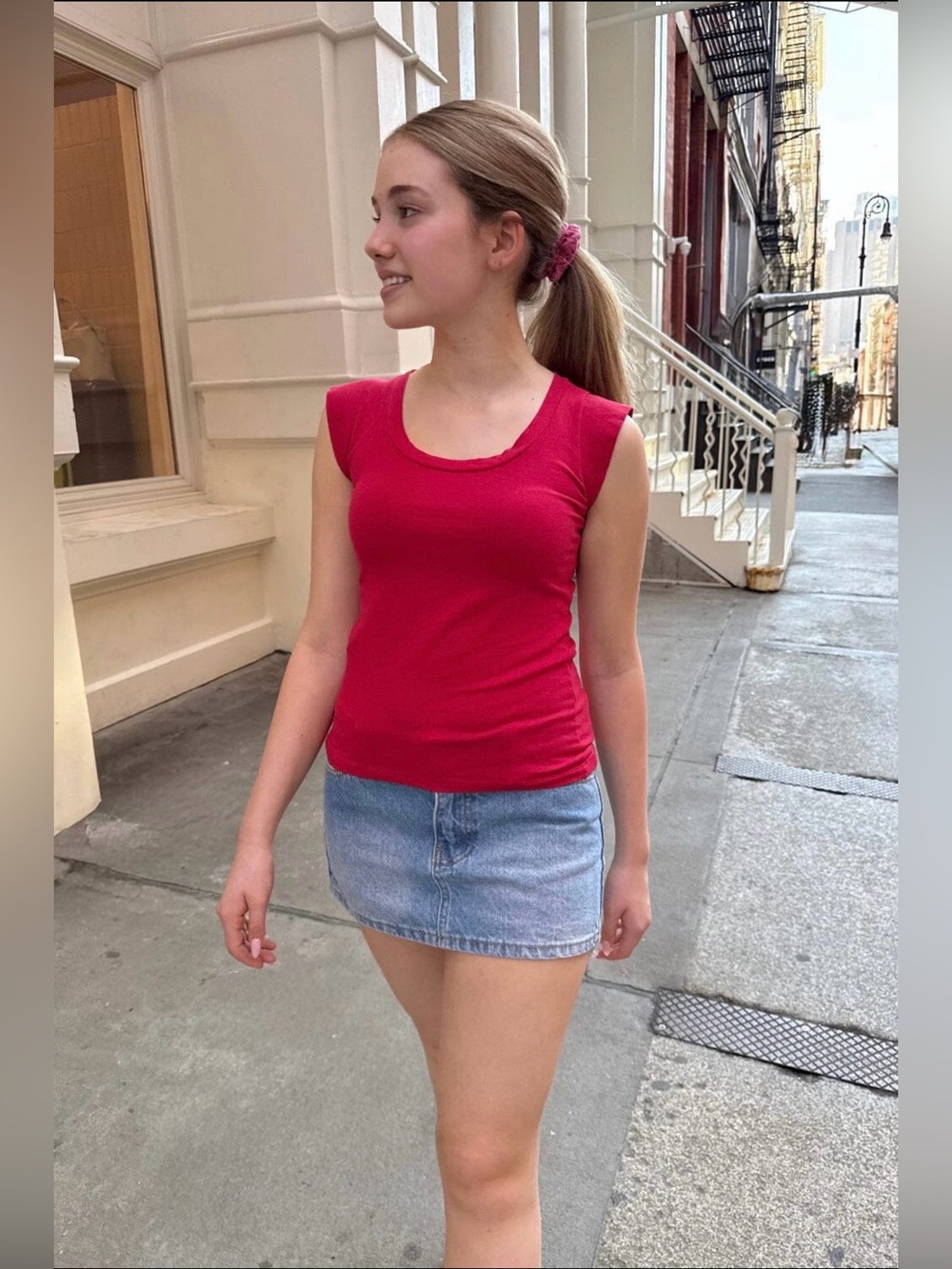 NWT | Brandy Melville Corrine Top in Red | Size XS/S | Made in Italy 🇮🇹